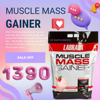 Sữa tăng cân tăng cơ MUSCLE MASS GAINER LABRADA 5,4kg