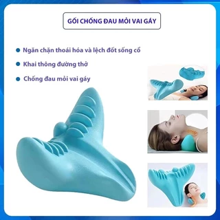 ( XẢ KHO ) Gối chống đau mỏi vai gáy Hỗ trợ nắn chỉnh các đốt sống cổ Gối massage, bấm huyệt, nắn chỉnh cổ vai gáy