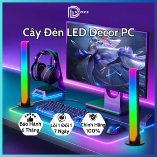 Cây Đèn LED RGB Trang Trí PC & Ô Tô Và Decor Phòng Cực Kì Đẹp Cảm Biến Theo Nhạc, Cao 22cm.