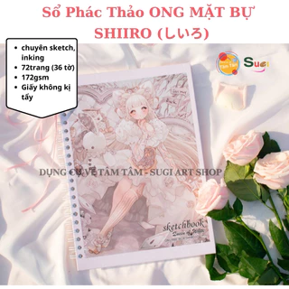 [ TÂM TÂM ] Sổ vẽ Ong Mặt Bự , Sổ Phác Thảo Shiiro - Sketchbook ,Sổ Vẽ Không Kị Tẩy