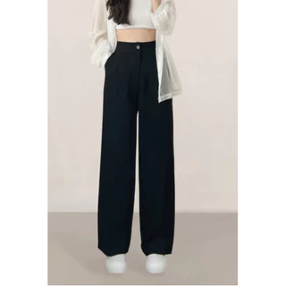 Quần culottes rộng cạp cao khoá trước 1 khuy 3100_P0K30