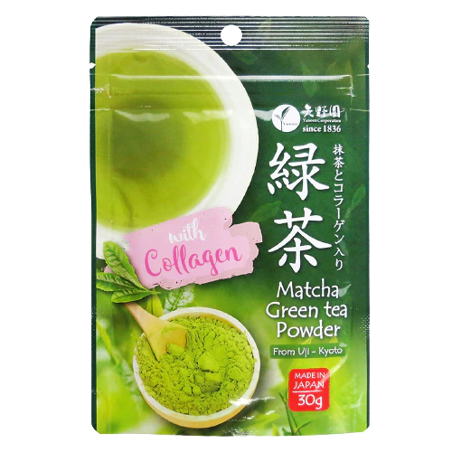 [MADE IN JAPAN 🇯🇵 ] Bột Trà Xanh Matcha Collagen Yanoen Gia Tăng Đề Kháng, Chăm Sóc Da Mặt Trọng Lượng 30Gram