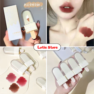 Son Kem lì que kem KaKashow mềm mịn môi Small Ice Stick Lip Glaze