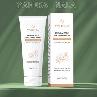 Kem dưỡng trắng da toàn thân YAHERA Premium Body Whitening Cream dưỡng trắng, dưỡng ẩm, chống nắng, chống lão hóa 200g