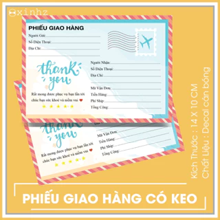 [ SET 50 PHIẾU ] GIAO HÀNG CÓ KEO