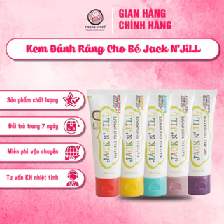 Kem Đánh Răng Cho Bé Jack N'JiLL - Kem Đánh Răng Hữu Cơ TiBong Store Dành Cho Bé Từ 6 Tháng Tuổi Có Nhiều Vị