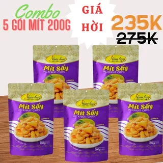 [Combo 5 gói] Mít sấy 200g Nam Huy (OCOP 4 sao) | Tự nhiên | Thơm ngon giòn xốp