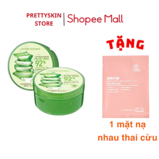 Gel Lô Hội Dưỡng Đa Năng NATURE REPUBLIC Soothing & Moisture Aloe Vera 92% 300ml Hàn Quốc