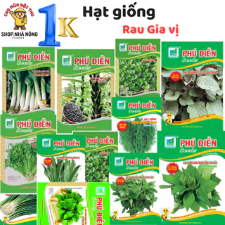 Hạt giống 1k, Hạt giống rau gia vị hành, tỏi, húng, tía tô, thì là, bạc hà.... shop Nhà nông hạt giống giá rẻ