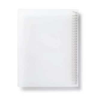 Bìa Nhựa B5/A5/A4 Màu Trắng Đục MUJI