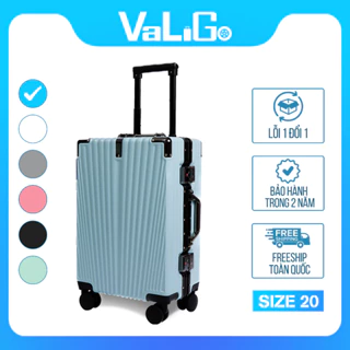 Vali khung nhôm size 20, vali du lịch cao cấp, vali xách tay để được trong cabin máy bay (VG12B-20)