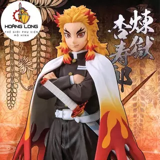 Mô hình Kimetsu No Yaiba, Viêm trụ Rengoku, figure Demon Slayer, không kèm hộp, trang trí PC, bàn làm việc