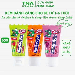 Kem đánh răng trái cây NC Toothpaste PEARL hàng Nga cho bé từ 1 tuổi giúp ngừa sâu răng, bảo vệ men răng cho bé 50g