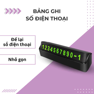 Bảng ghi số điện thoại, thẻ ghi số điện thoại trên ô tô gắn taplo khi dừng đỗ xe