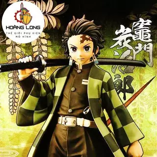 Mô hình Kimetsu No Yaiba, Kamado Tanjiro áo khoác, figure Demon Slayer, không kèm hộp, trang trí PC, bàn làm việc