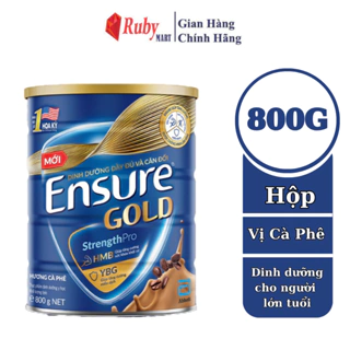 [Date T5/25] Sữa Bột Ensure Gold Coffee ( Hương Cà Phê ) (HMB) 800g