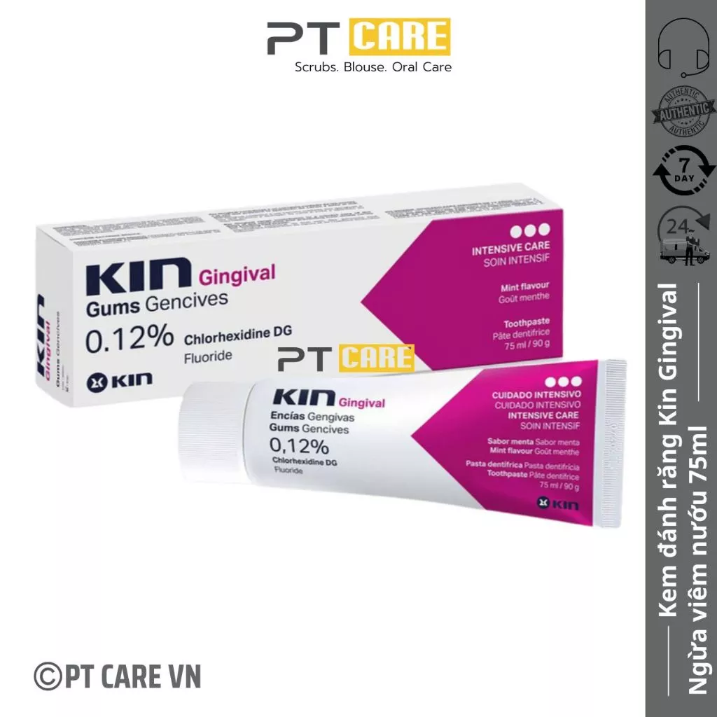 PT CARE VN | Kem Đánh Răng Kin Gingival Ngăn Ngừa Viêm Nướu 75ml