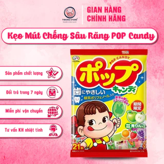 Kẹo Mút Chống Sâu Răng POP Candy - Kẹo Mút Cho Bé TiBong Store Nhật Bản Dành Cho Bé Từ 1 Tuổi 4 VỊ Trái Cây