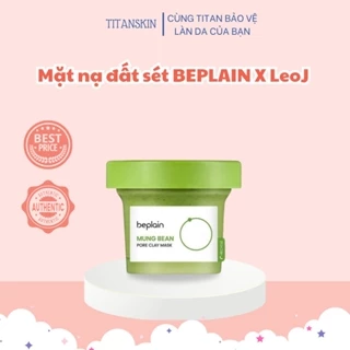 Mặt Nạ Đất Sét BEPLAIN X LeoJ 120ml Từ Đậu Xanh Se Khít Lỗ Chân Lông, Giảm Mụn Đầu Đen