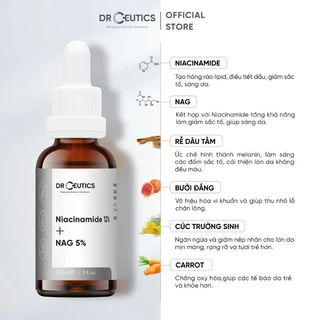 Serum B3 Niacinamide 12% Drceutics Giảm Thâm, Sáng Da, Kiềm Dầu 30 ml