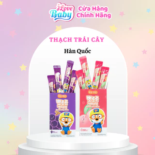 (HSD T12/2025) Thạch Trái Cây Pororo Hàn Quốc 240g/1 hộp - 12 gói