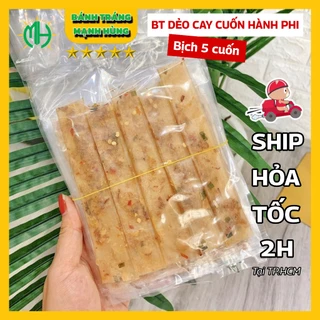 BÁNH TRÁNG DẺO CAY CUỐN HÀNH PHI ĂN VẶT GIÁ RẺ SÀI GÒN