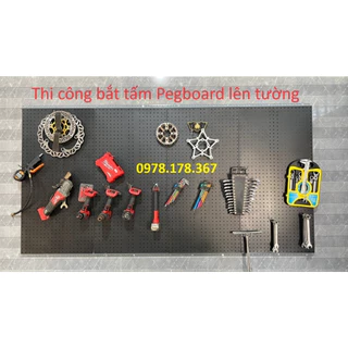 {TẶNG KÈM PHỤ KIỆN} Tấm bảng Pegboard treo phụ kiện đa năng - 1mx40