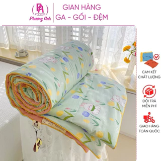 Chăn Hè Cotton Đũi xơ đậu nành Chần Bông nhập khẩu 2mx2m3 mềm siêu mát