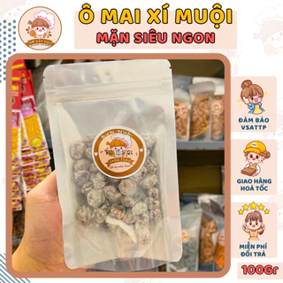 100g Ô mai xí muội mơ mặn chua ngọt Ăn Vặt Vui