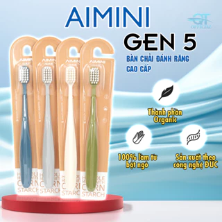 Bàn chải đánh răng lông tơ siêu mềm mịn công nghệ Đức AIMINI Gen 5, bàn chải đăng răng bảo vệ nướu chăm sóc răng miệng