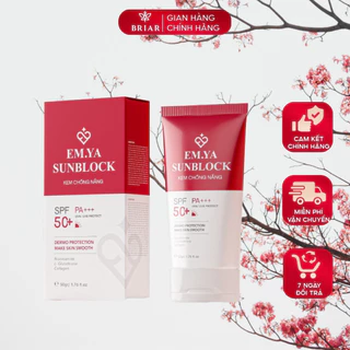 Kem Chống Nắng Toàn Diện Emya Sun Block, Kem Chống Nắng Chống Tia Uv SFP 50 + Bảo Vệ Da.