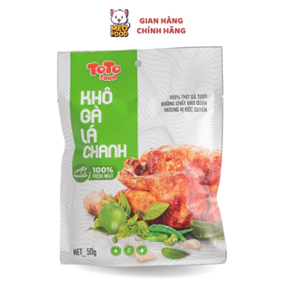 KHÔ GÀ LÁ CHANH TOTO FOOD 50 GRAM (NEW)