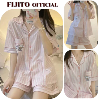 Bộ đồ nữ pijama đồ ngủ cộc tay chất cotton cao cấp mềm mát FIJITO BN041