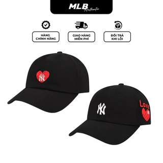 Mũ lưỡi trai MLB logo NY hàng xuất dư phong cách Hàn Quốc, vải kaki cao cấp, nón lưỡi trai nam nữ unisex