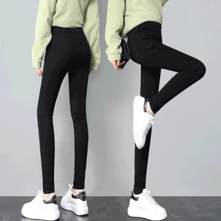 Quần Legging Nữ Lót Lông Cạp Cao Tôn Dáng Quần Ấm Mùa Đông L02