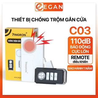 Thiết bị chống trộm gắn cửa, khóa chống trộm cửa nhà, chuông cửa báo động, thiết bị báo trộm gắn cửa PR-C03 PINGRON