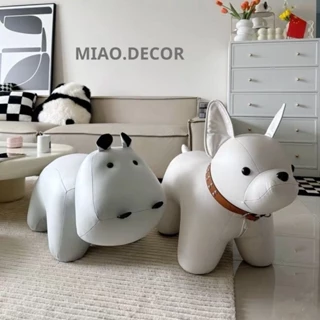 Ghế Ngồi Hình Thú Cưng Bằng Da Dễ Thương , Ngộ Nghĩnh Decor Trang Trí Nhà Cửa Sang Trọng