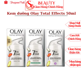 Kem dưỡng Olay Total Effects 7In1 Moisturiser Nourish&Protect 50ml giúp dưỡng da ,chống lão hóa ,giảm nám,giữ ẩm cho da