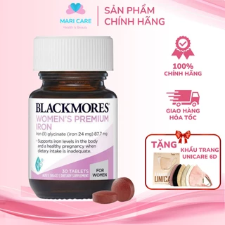 [Tem Chemist] Viên Sắt Bầu Úc Blackmore Iron 30 viên [Chính Hãng]