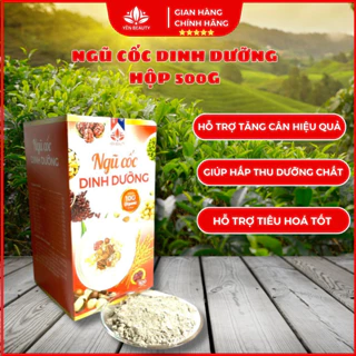 Bột ngũ cốc dinh dưỡng bà bầu YẾN BEAUTY tổng hợp 10 loại hạt hộp 500g, Ngũ cốc tăng cân hấp thụ dưỡng chất