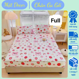 Ga gối Cotton Đũi Đậu nành ga bọc nệm tiện lợi, ,chuẩn hàng nhập loại 1 (ga kèm 2 vỏ gối) chất mềm mại thoáng mát