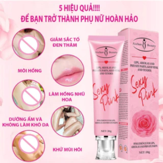 Kem Chống Thâm Môi Sexy Pink Aichun Beauty - Làm Hồng Môi - Nhũ Hoa - Vùng Kín 30g