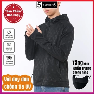 Áo Chống Nắng Nam Vải Dày Dập Hình LV Chất Thông Hơi Co Giãn Chống Nắng Chống Tia UV [NLV]