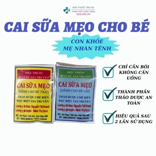 Miếng Dán Cai Sữa Mẹo Bôi Lông Mày An Toàn Hiệu Quả Nhanh Cho Bé, Nhàn Cho Mẹ