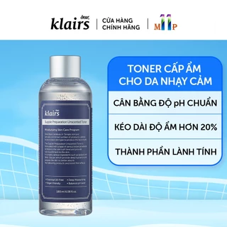 Toner Klairs 180ML không mùi dưỡng ẩm và làm mềm da chính hãng