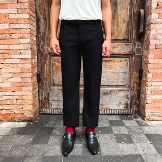 Quần tây nam crop màu Đen NGO - Crop Trouser