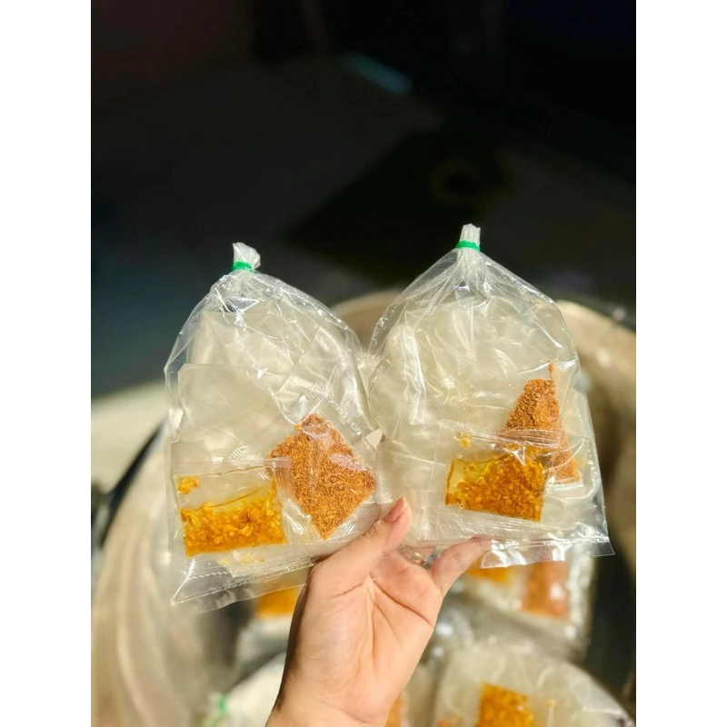 Bánh tráng muối khô bò tỏi phi