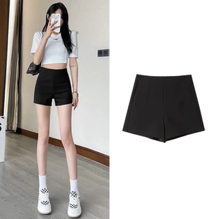 Quần short dance lưng cao co dãn chất umi cạp khoá tôn dáng Quan516 P3K4