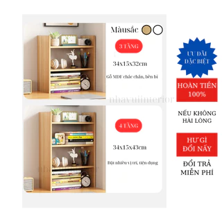 Kệ Sách Để Bàn Di Động Mơ GSB007 Đa dang kích thước Gọn Nhẹ Thông Minh Nhà Vui Interior