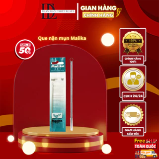 Que Nặn Mụn MaliKa 2 Đầu, Cây Nặn Mụn Cao Cấp Lấy Nhân Mụn Đầu Đen Trứng Cá Loại Bền Tốt